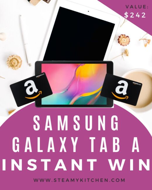Samsung Galaxy Tab A 8.0 plus $10 Amazon Gift Cards Instant WinEnds in 30 days.