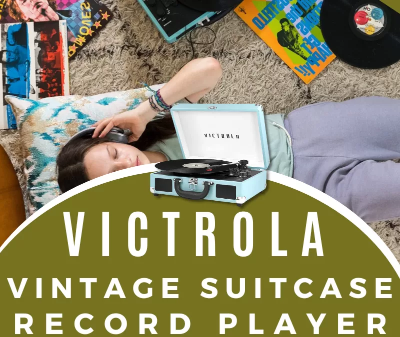 Victrola Vintage Suitcase Record Player Giveaway