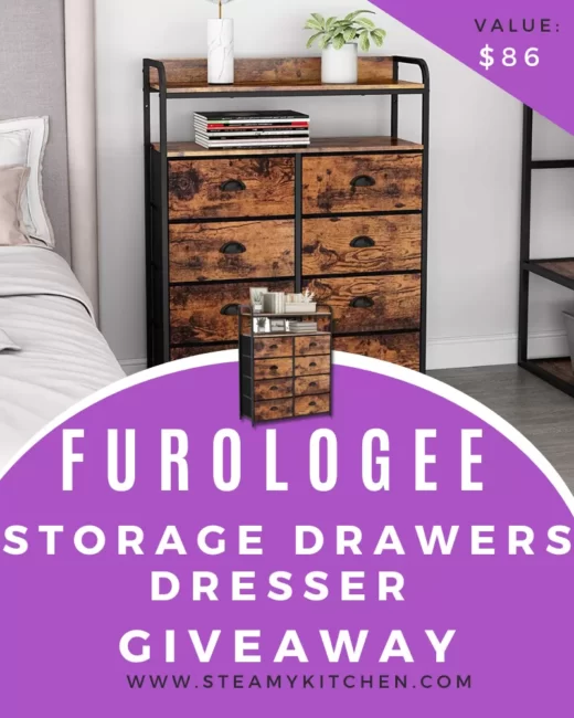 Furologee 8 Storage Drawers Dresser GiveawayEnds in 14 days.