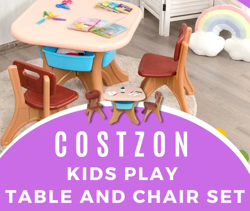 Costzon Kids Play Table and Chair Set Giveaway