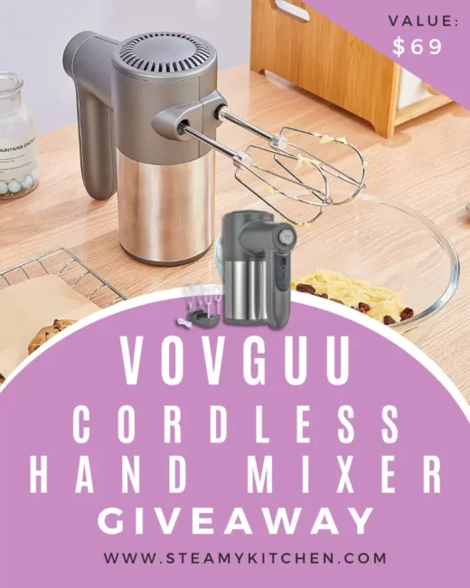 VOVGUU Cordless Hand Mixer GiveawayEnds Today!