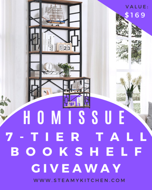 HOMISSUE 7-Tier Tall Bookshelf Giveaway