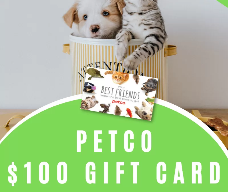 $100 Petco Gift Card Giveaway