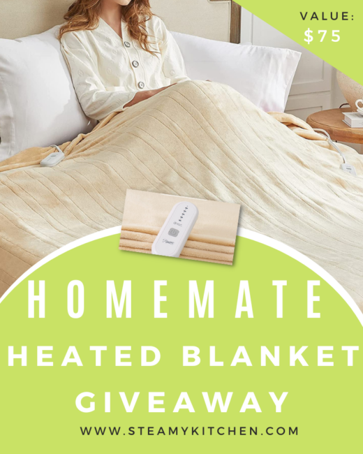 HomeMate Heated Blanket GiveawayEnds in 45 days.