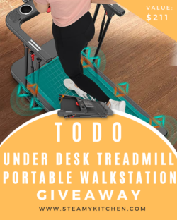 <span>TODO 2 in 1 Under Desk Treadmill Portable Walkstation Giveaway</span><br /><span>Ends in 84 days.</span>