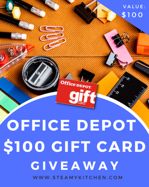 $100 Office Depot Gift Card GiveawayEnds in 33 days.