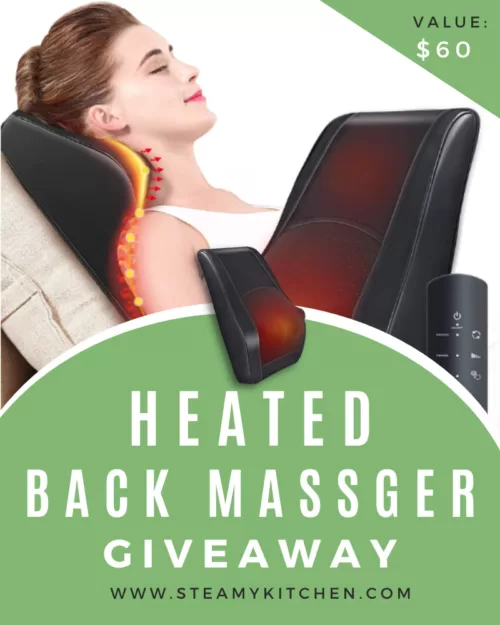 Heated Back Massager Giveaway