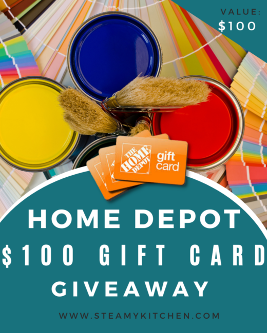 $100 Home Depot Gift Card GiveawayEnds in 50 days.