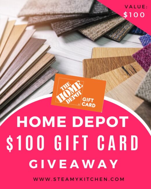 $100 Home Depot Gift Card GiveawayEnds in 85 days.