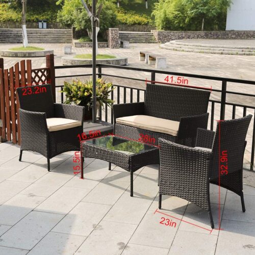 4 Piece Conversation Bistro Outdoor Set Giveaway