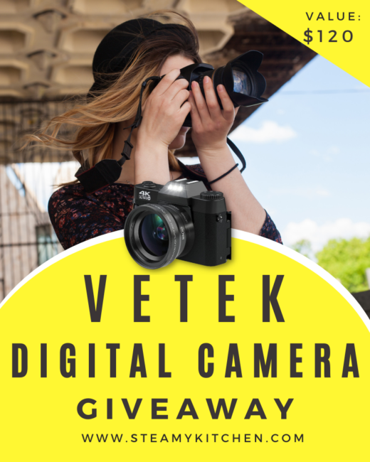 Vetek 4K Digital Camera GiveawayEnds in 45 days.