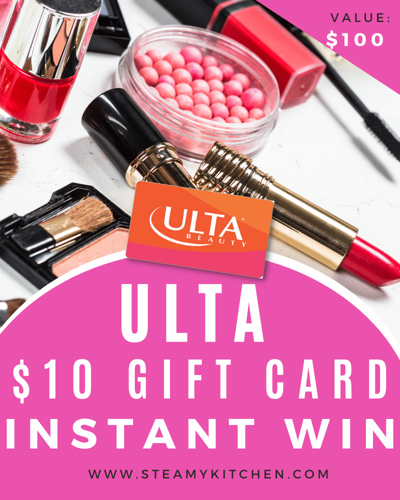 $10 Ulta Gift Card Instant WinEnds in 86 days.