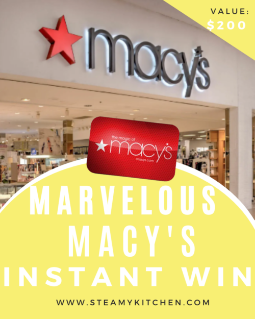 Sunday Instant Win: Marvelous Macy's Instant Win 