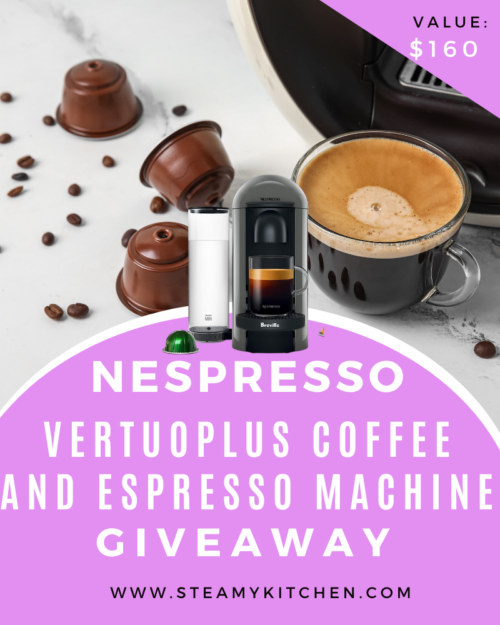 Nespresso VertuoPlus Coffee and Espresso Machine Giveaway