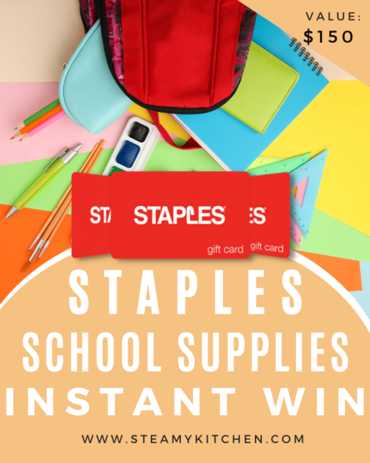 Staples School Supplies Instant Win