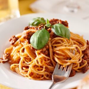 Photo of spaghetti sauce recipe with fresh basil