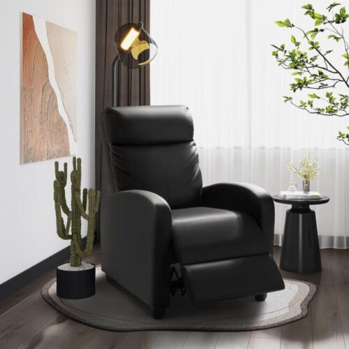 black recliner chair 