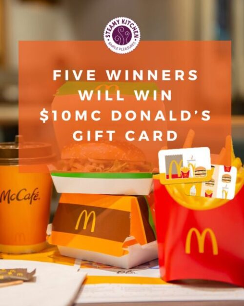 mcdonalds gift card instant win five winners