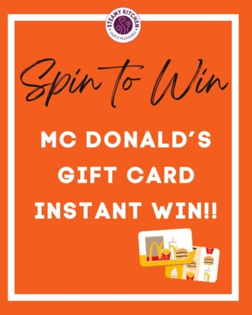 mcdonalds gift card instant win spin to win