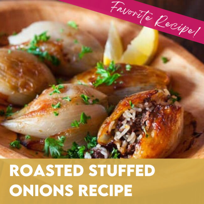 Roasted Stuffed Onions Recipe 