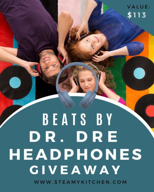 beats by Dr. Dre Headphones Giveaway • Steamy Kitchen Recipes Giveaways