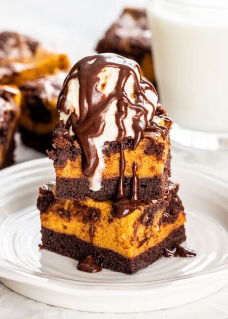 Combining rich chocolate with classic pumpkin flavors.