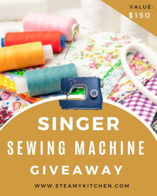 Singer Sewing Machine GiveawayEnds in 90 days.