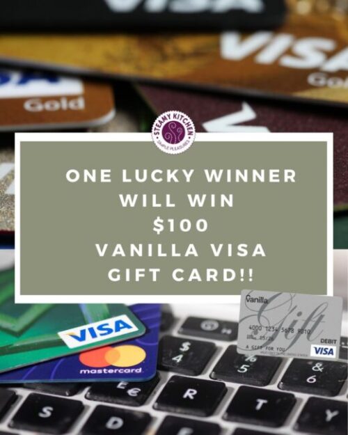 vanilla visa $100 gift card giveaway one winner