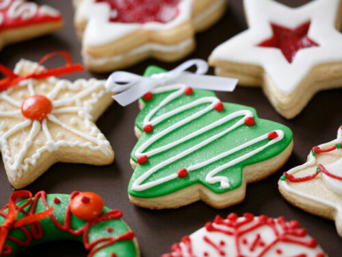 Festive cookies for your cookie exchange party
