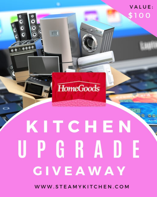Kitchen Upgrade $100 Home Goods Gift Card GiveawayEnds in 30 days.