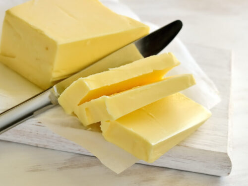 Slicing butter with a butter knife