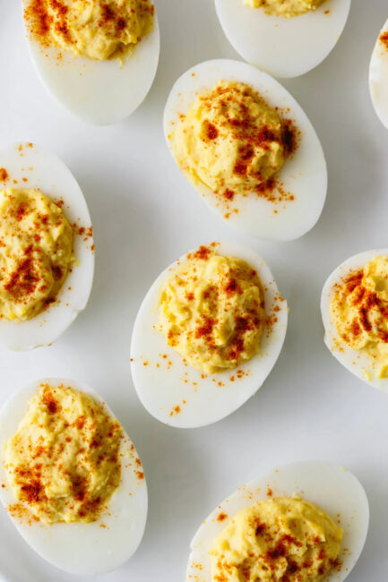 Deviled Eggs are a classic game day finger food