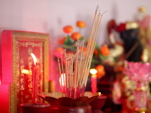 Chinese New Year ancestor altar