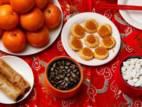 Round foods for Chinese New Year