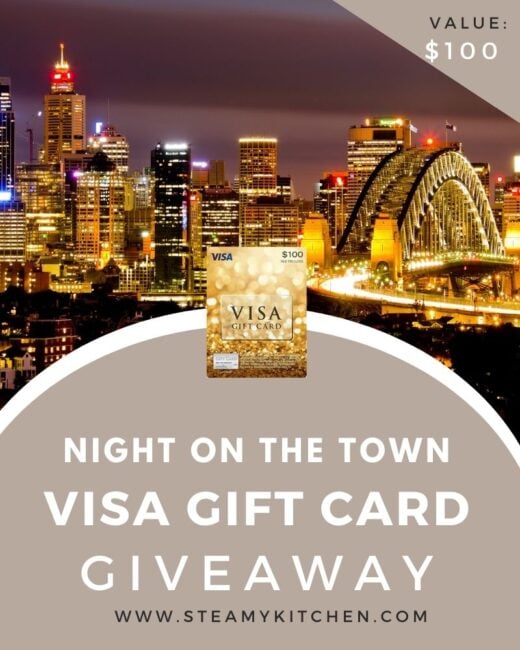 night on the town $100 visa gift card giveaway