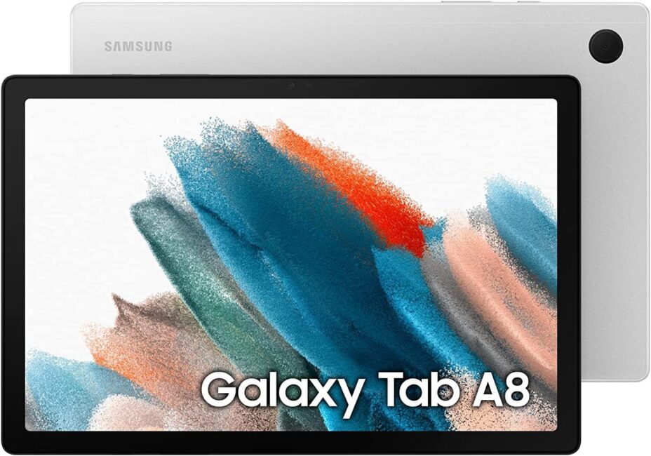 samsung galaxy a8 tab back and front view