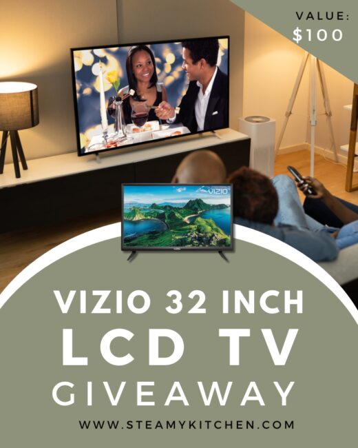 Vizio 32-inch 1080p LCD TV GiveawayEnds in 40 days.