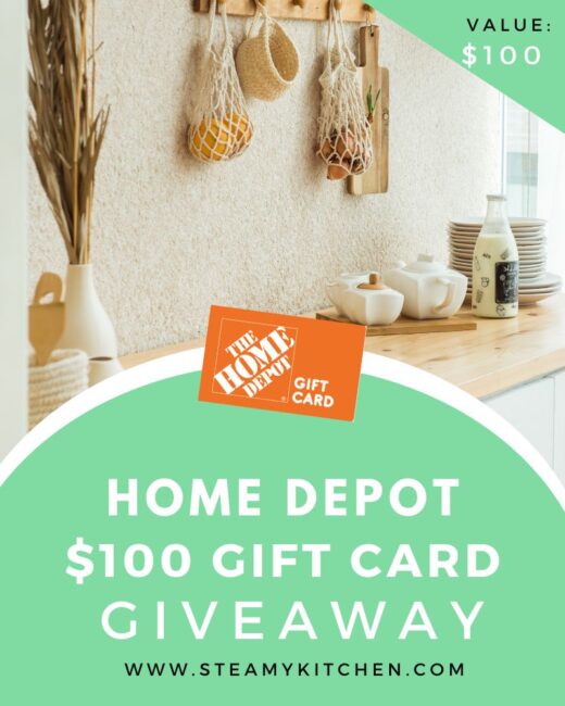 $100 Home Depot Gift Card GiveawayEnds in 39 days.