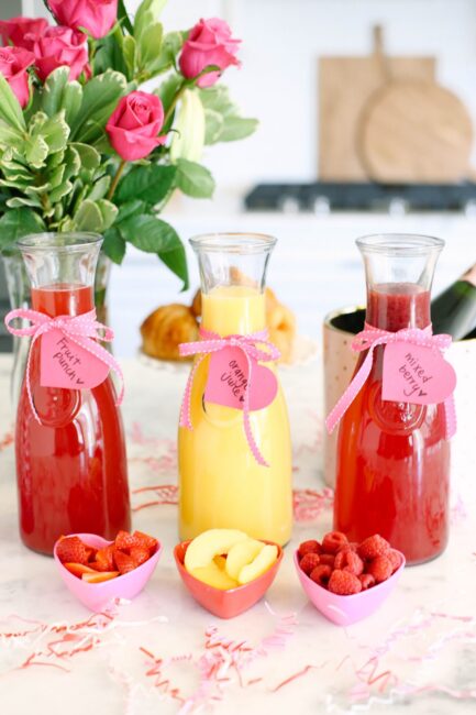 Valentine's Day Mimosa Bar