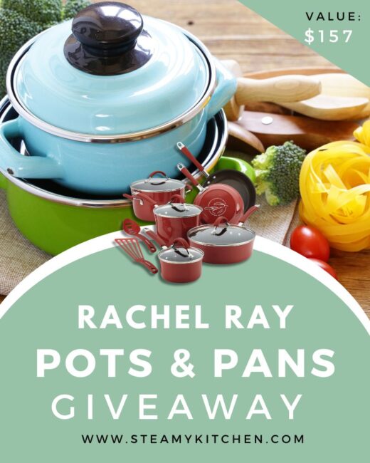 Rachel Ray Pots & Pans Giveaway Ends in 90 days.