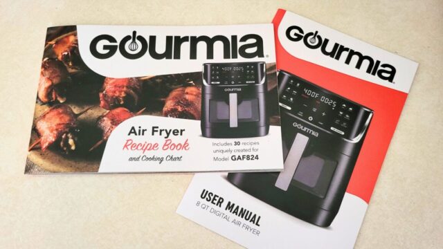 Gourmia air fryer recipe book