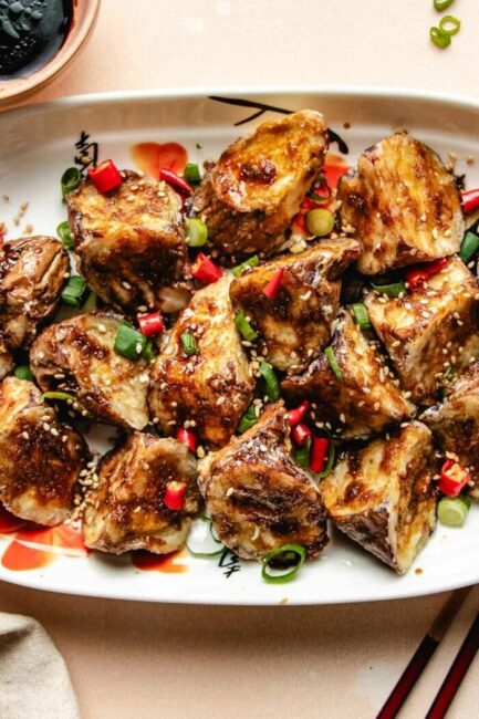 Air fryer Chinese eggplant