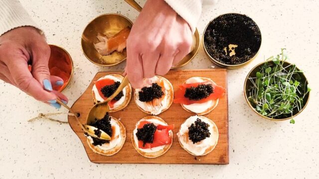 Add some caviar to your blini spread