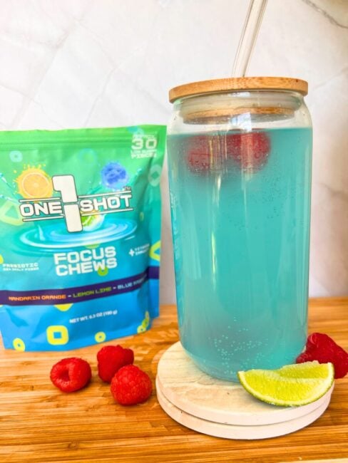 1 Shot Energy Blue Raspberry Mocktail