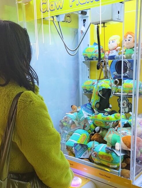 Jaden and the Scooby claw Machine