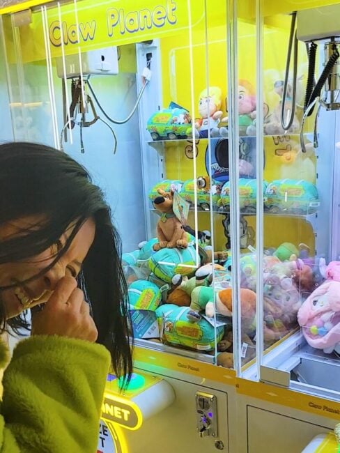 Jaden and the Scooby claw Machine