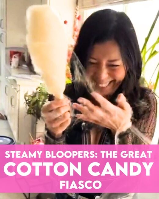 Steamy Bloopers: The Great Cotton Candy Fiasco • Steamy Kitchen Recipes Giveaways