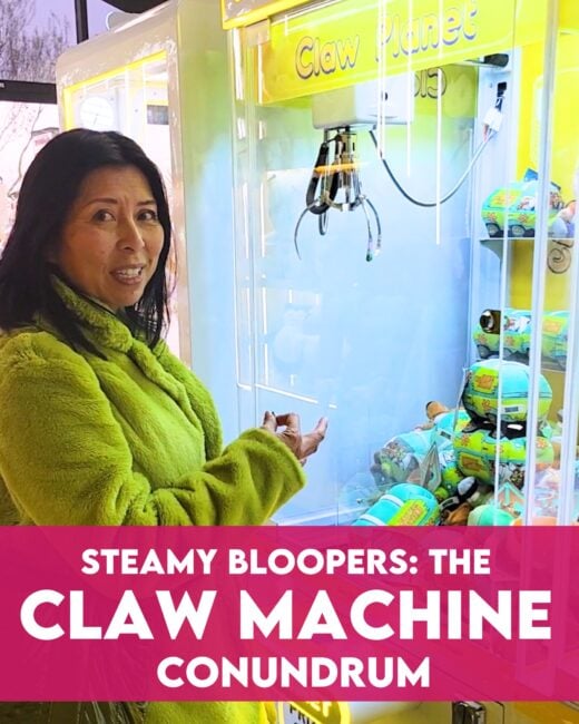 Steamy Bloopers: The Claw Machine Conundrum • Steamy Kitchen Recipes Giveaways