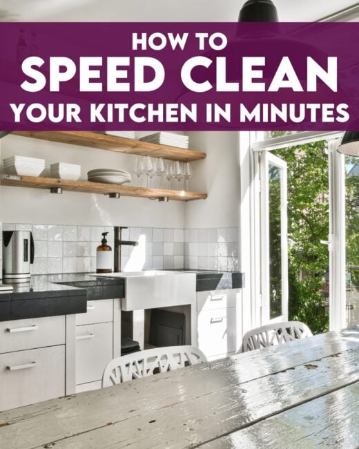 How to Speed Clean Your Entire Kitchen in Minutes