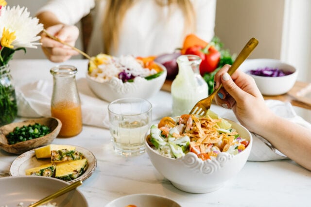 Buddha Bowl at the table